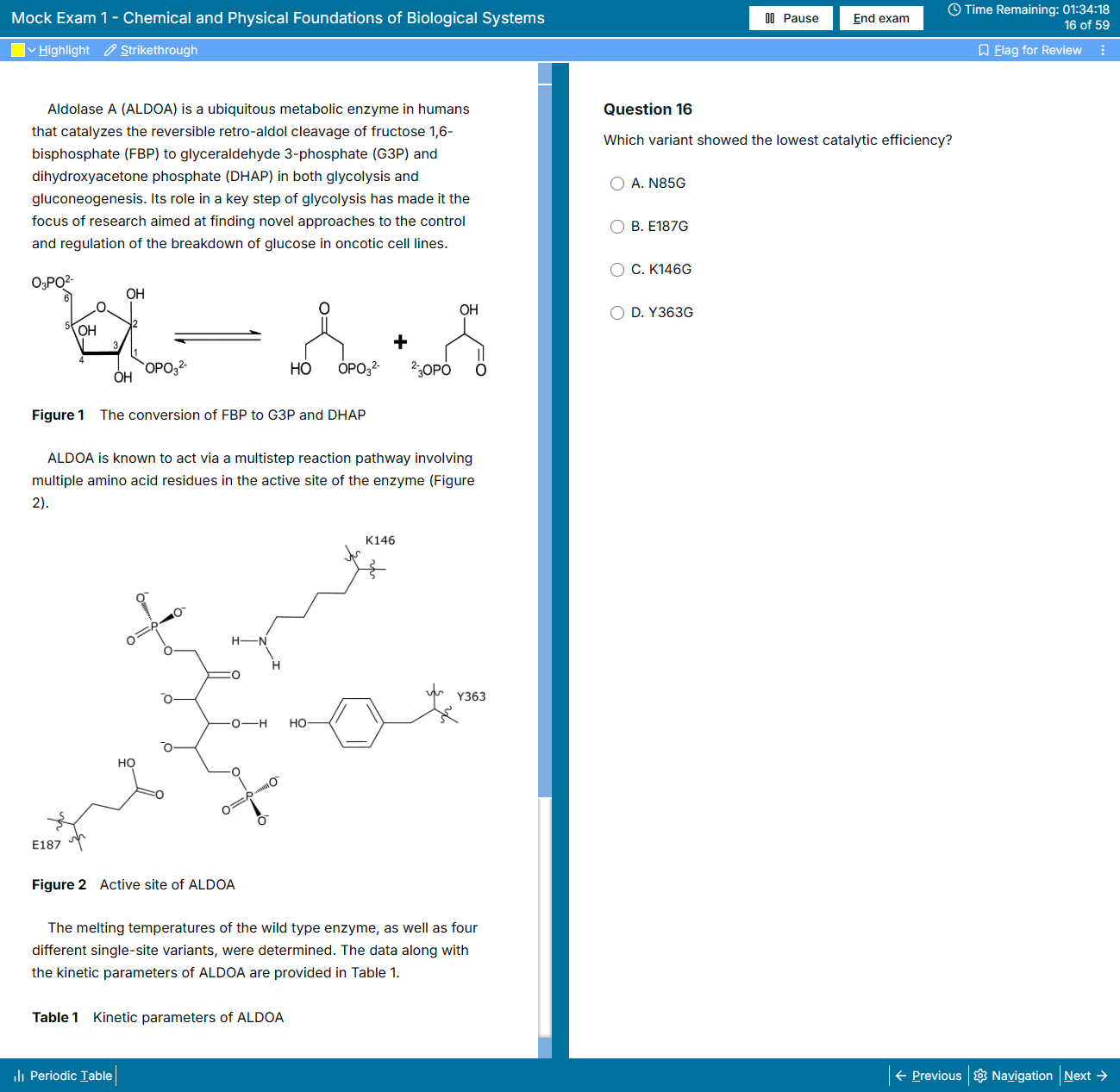 Exam screenshot 1 ChemPhys