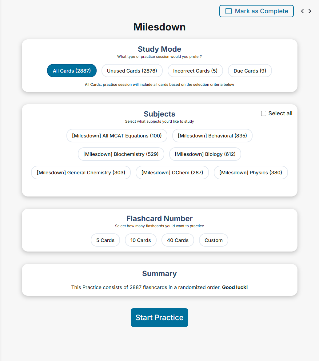 Flashcards Screenshot 1