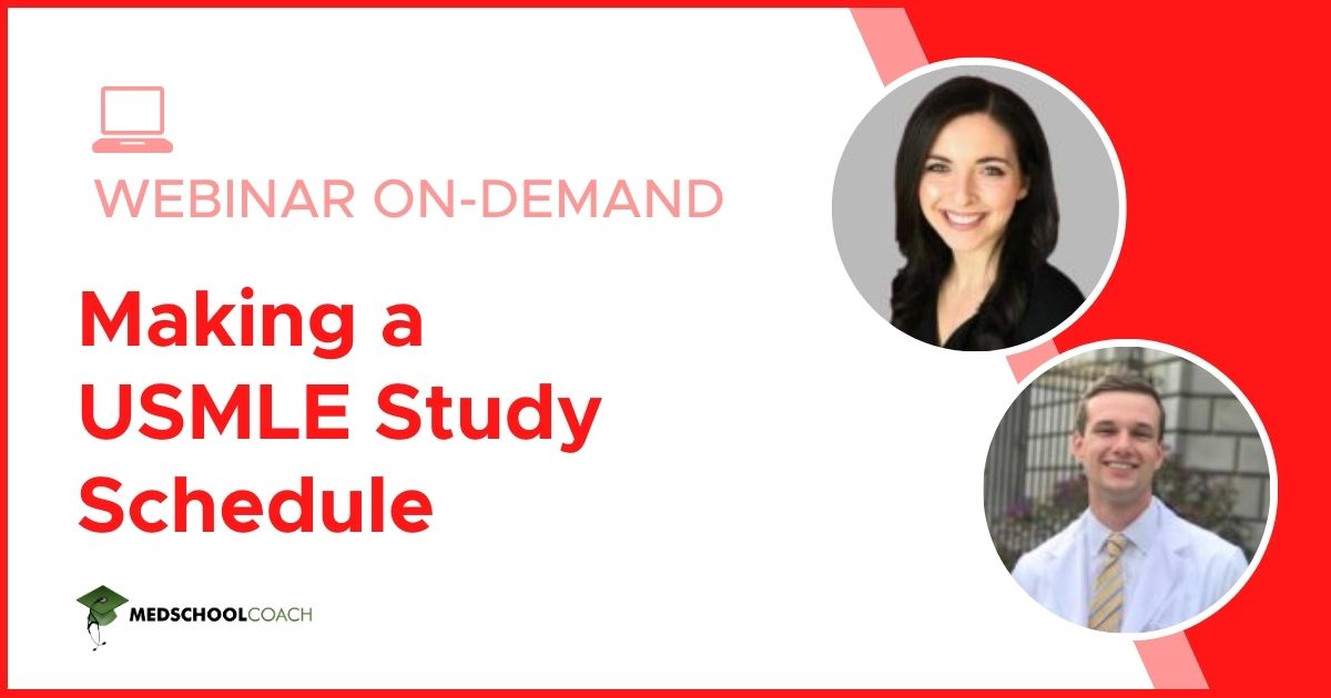 Making a USMLE Study Schedule
